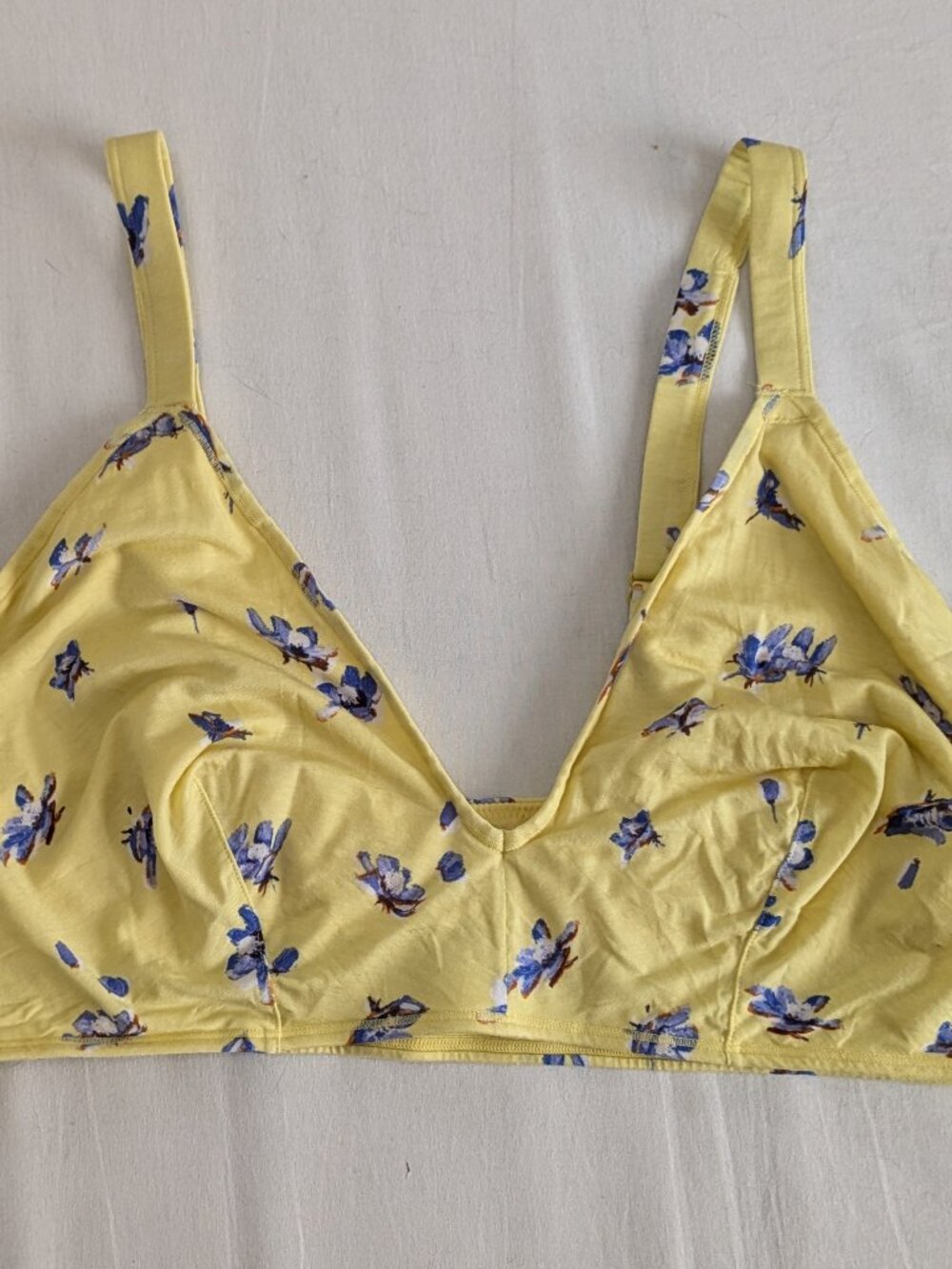 NWOT Parade Bralette Yellow Floral Size 3
